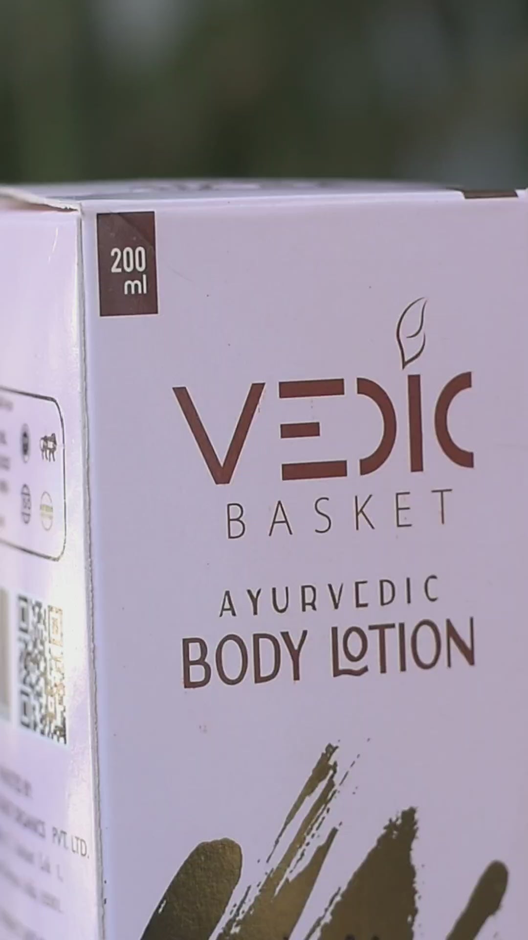 Vedic basket ayurvedic body lotion video